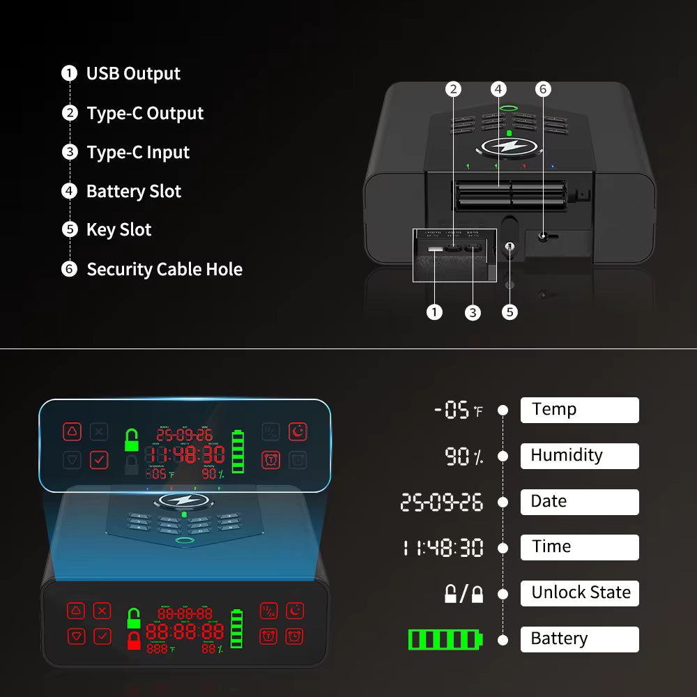 wolfwakesafe Biometric Smart Safe